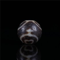 Natural agate chalcedony polished Lotus bottle celestial Beads pendant Tibetan vintage full weathered pattern imitation old Daloba bottle