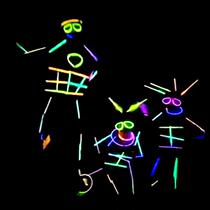 Fluorescent Stick 100 Seven colorful childrens tennis Red Toys Dancing Christmas clothes Luminous Silver bracelet