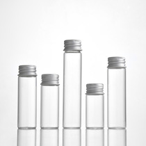 30mm screw aluminum cap control bottle transparent powder Cordyceps bottle capsule bottle high borosilicate wish drifting bottle