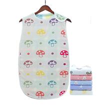 Manufacturer Direct Selling Pure Cotton Six Layer Gauze Sleeping Bag Children Baby Anti Kick Vest Style Spring Autumn Summer Thin and anti-cool