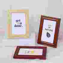 Simple solid wood photo frame 6 inches 7 inches 8 inches studio wedding photo frame home decoration photo combination frame hanging wall