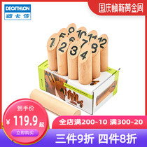 Decathlon Finnish column hit game outdoor toys indoor sports children Finnish wood pillar wooden chess KIDA