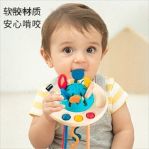 Baby pumping music toy finger flying saucer lala music hand fine movement child 0R-1 year old baby hand grasping