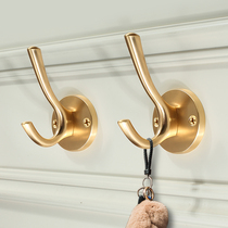 Gold clothes hook after entry wardrobe clothes hook shoes cabinet hook wall clothes single hook modern simplicity