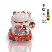 Zhaocai cat toothpick box ceramic creative trend can personality box home restaurant gift business high-end sign