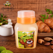 Tripchoka Russia imported pure natural Linden honey Bear no added honey 500g