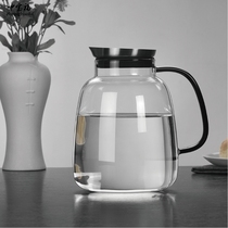 Heat-resistant cold water pot Nordic household large capacity filter cold water pot Creative thickened high temperature resistant glass cup set