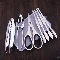 Tool crab pliers peeling pliers three-piece crab grabbing clips three-piece crab eating tools three-piece suit