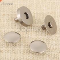 dophee 10pcs 14 18mm Magnetic Snaps Double Rivet Clasps Butt