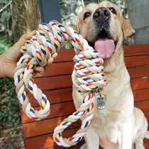 Big Dog Interactive bite-resistant cotton rope toy pet tooth tooth tooth grinding Rod golden retriever Samoyed puppy dog knot ring