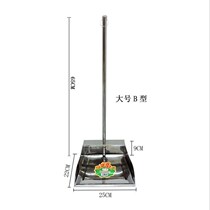 Metal stainless steel garbage shovel Household sweeping dustpan thickened dustpan broom single bucket pinch Kei plastic shovel