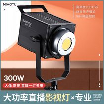Rawray Ruorui 300W professional studio film and television lamp portrait filling light high brightness always on lamp LED photography studio filling light camera video shooting Studio Spotlight Live lighting lamp