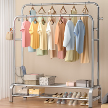 Stainless steel clothes hanger floor home bedroom hanging clothes hanger multifunctional clothes containing rack indoor clotheshorse