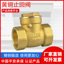 Valve check valve horizontal check valve Copper 4 6 minutes 1 inch DN15 20 25 32 40 50 internal and external wire engineering