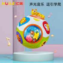 Huile Music 938 Sports Turn Ball Infant Early Education Music Rolling Baby Learning Crawl Electric Toys 12 Months
