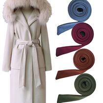 Womens belt 2021 new fashion lazy belt girl adjustable woolen wool coat with belt