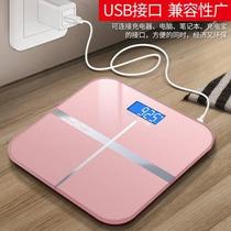Household body weight scale Female small scale body scale Battery charging electronic scale for punching girls small 