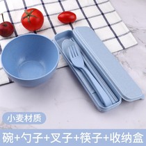 Baby food supplement childrens tableware grinding bowl full set stainless steel spoon Fork learning to eat training chopsticks portable