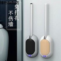  Toilet brush long handle soft hair household odorless high-end toilet brush no dead angle toilet toilet punch-free wall-mounted brush