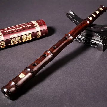 05 56-491953-23 [S] (10) 尺八 和器 鳳舟 銘あり 三印