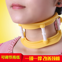 Summer breathable driving without lowering head retractor silicone neck brace chin correction cervical cervical spine traction home men and women