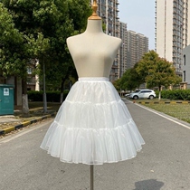 Skirt support Lolita Lolita daily support Boneless soft yarn cloud support petticoat Cotton candy