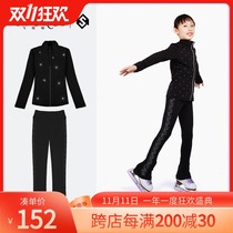 Figure skating training suit children skating suit SKFORCE flying Gee four season skating pants hot drill set