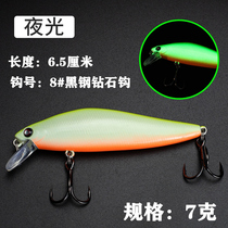 Sea fishing swath mouth Mandarin fish bass black fish fake bait Minoluya bait long drop sinking water trembling iron plate fresh water
