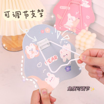 SIFIRE Mirror Students cute creative dormitory household portable folding table glass makeup mirror