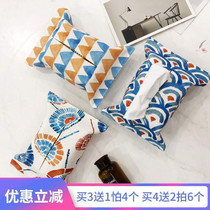 Pumping paper bag cotton and linen tissue cover tissue bag paper bag cloth car bag cloth car paper towel box paper box tissue bag