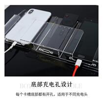 Charging mobile phone TV storage box acrylic wall box air conditioning transparent wall hanging box remote control wall storage rack