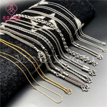 Thai titanium steel chain stainless steel Buddha brand chain hanging chain Donnie with snake bone twist multi hanging 3 hanging 5 hanging