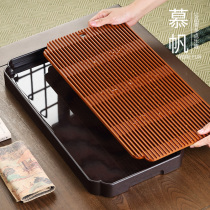 Mufan electric Wood tea tray German household Tea Sea Japanese style simple water storage small tea table light luxury modern kung fu tea set support
