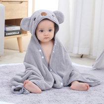 Baby bath towel cape Non-cotton absorbent quick-drying baby bath products newborn childrens winter bathing bathrobes