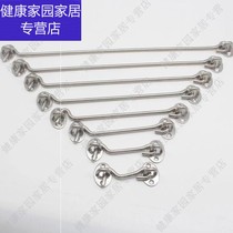 T solid stainless steel insurance doors and windows Crescent lock sliding window lock window fastener catches feng gou baby safety gates