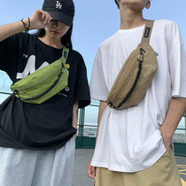 New chest bag mens boomers Inclined Satchel Bag Fashion Individuality Purse Wave Student Mobile Phone Single Shoulder Bag