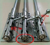 Open Cloud Stainless Steel ~ Pin pin Pin Pin Pin Concealed Bolt Large Single Door Insert Lengthened Iron Door Floor Dew