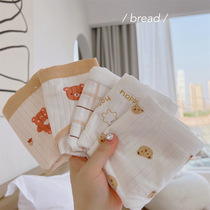 Summer new underwear female bear cartoon Japanese cute printing student party breathable cotton bottom file girl shorts