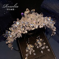 Luxury Crystal Girl's Birthday Crown Headdress Children's Vintage Princess Dress Christmas Show Hair Accessories Adult Ceremony