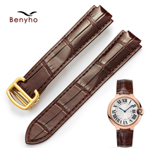 Original Dress American Crocodile Leather Strap Male folding buckle Cardinia basket Balloon Strap WSBB Convex female real leather strap