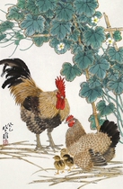Intimo Fang Chuxiong painter famous for his calligraphy and painting 30 * 46cm 
