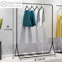 Floor Clothing Shop Shelves Iron Art Minimalist Show Shelves Landing Briefs Hanging Clothes Racks Display Racks