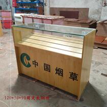New Supermarket Smoke Wine Cabinet Smokebox Convenience Store Smoke Rack Counter Small Selling Part Smoke Glass Smoke Cabinet With Cashier Desk Multifunction