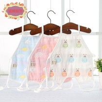 Six layers of pure cotton gauze belly pocket newborn men and women baby belly protection Childrens summer thin section with feet baby pocket