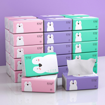 Yue Zhu Feng Yu household embossed paper tissue tissue thickened napkin medium sanitary paper towel 32 packs of whole box