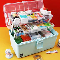 Medical cabinet household multi-layer large capacity portable medical emergency reserve medicine small medicine box home medicine storage box