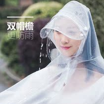 Shuang S2021 new electric motorcycle battery car raincoat double single long full body rainstorm poncho summer