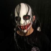 Horror mask Halloween Ghost Festival grimace headgear Scary funny grimace Haunted House room escape dress up props