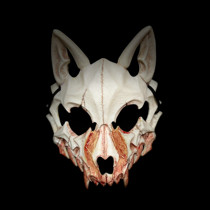 Japanese writer Tiger Yasha Dragon God Mask Two-dimensional Halloween props cos half-face mask Masquerade