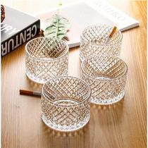 (Two Mounted) Creative Diamond Glass Ashtrays Hotel Guesthouses Home Bedroom Office Decorated Ashtrays